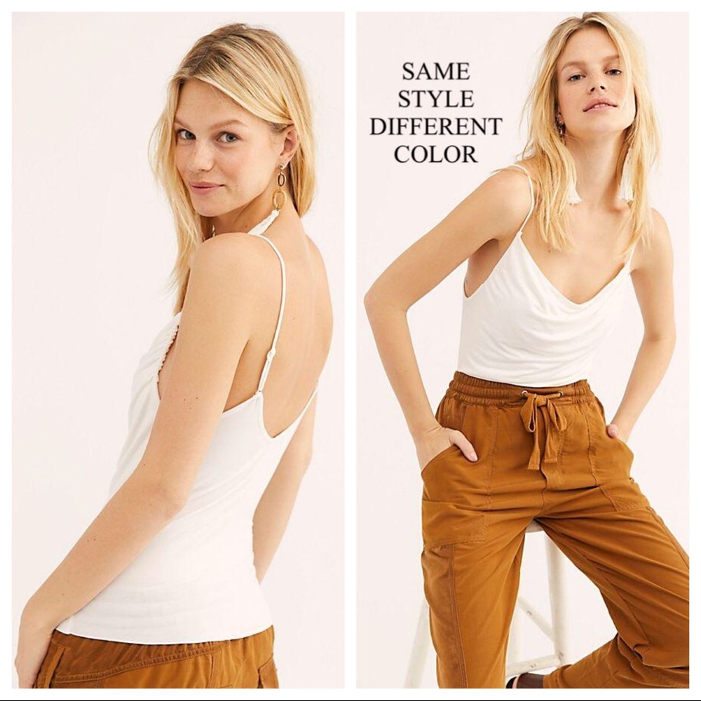 FREE PEOPLE CAMI TANK TOP SLEEVELESS TEE A2C - Picture 6 of 15